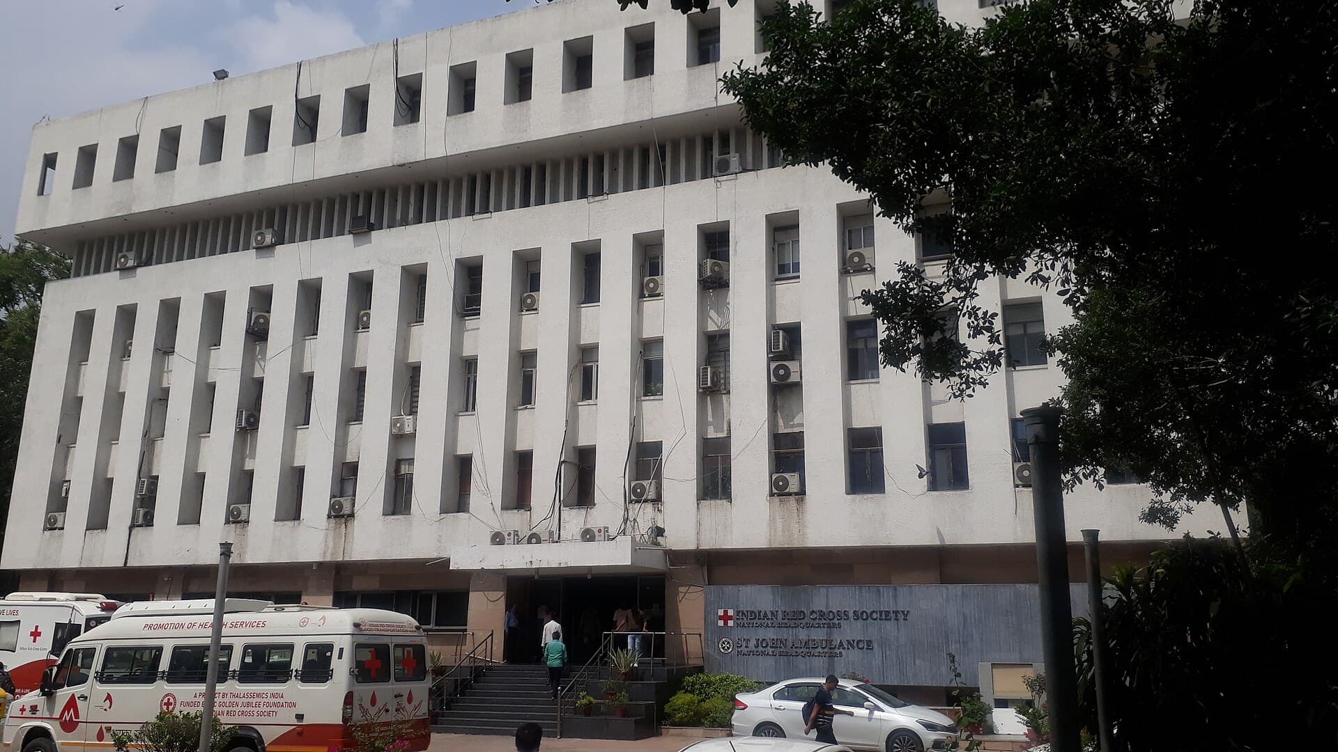 The Indian Red Cross Society headquarters building in New Delhi.
